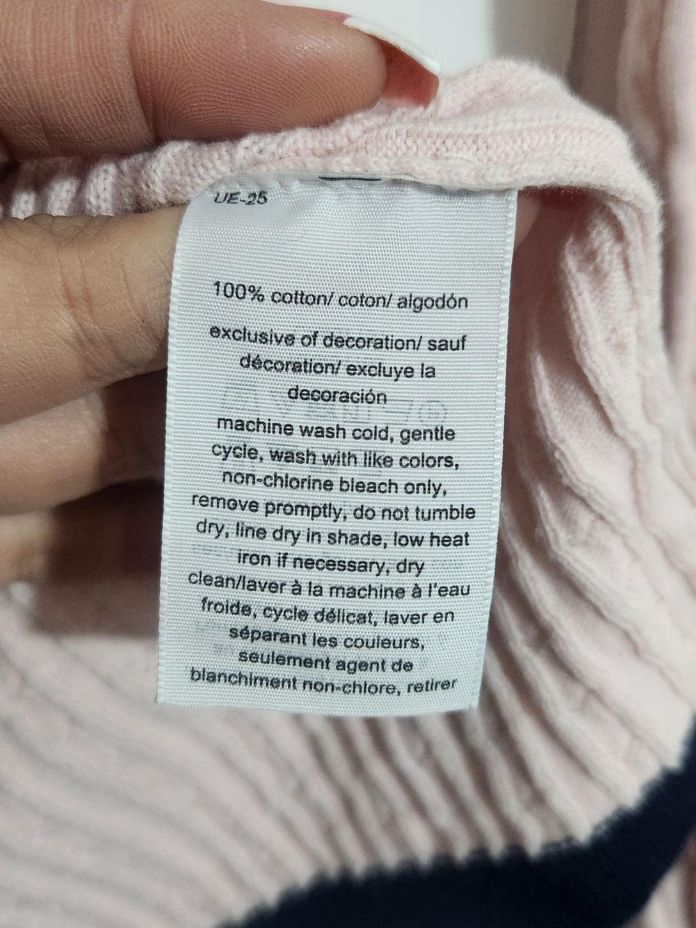 Tommy Hilfiger Pink Cable-Knit Long Sleeve Sweater - Picture 5 of 8